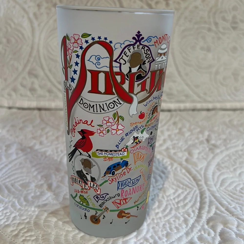 Virginia Drinking Glass, set of‎ two
